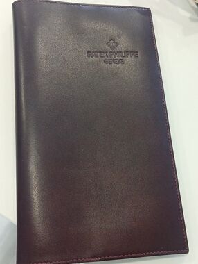 Patek Philippe Watch Geneve leather document holder certificate wallet folden